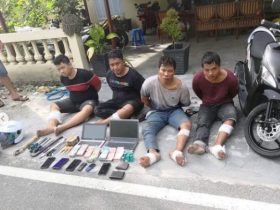 4 pelaku pencurian kantor notaris dan alfamart di palangka raya