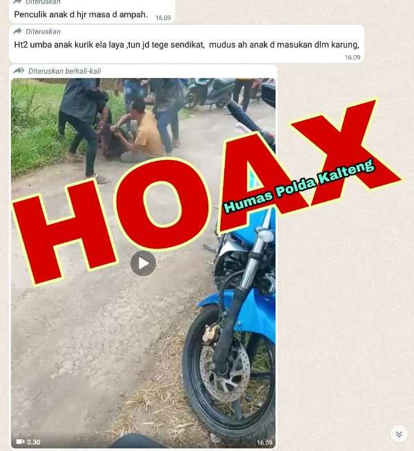 hoax penculikan anak di ampah bartim