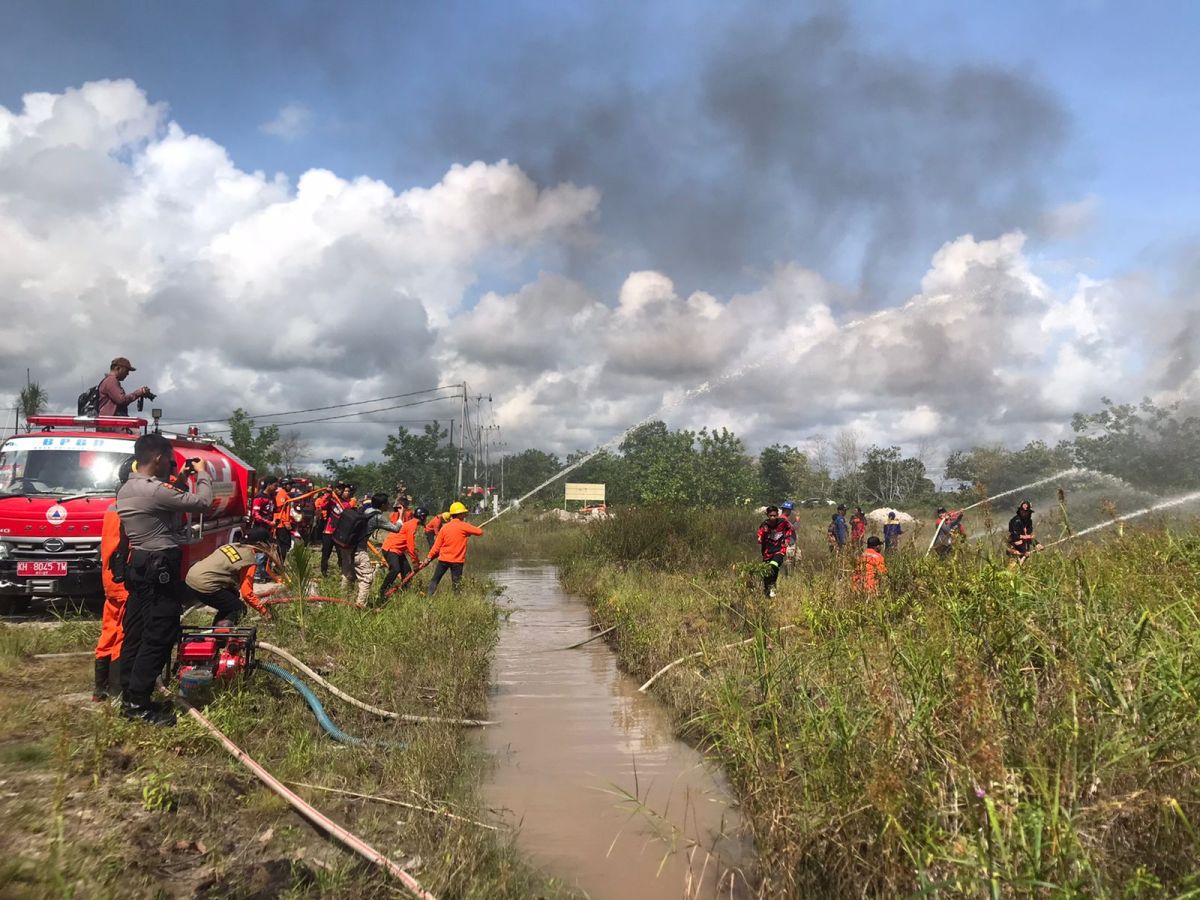 Antisipasi Karhutla, Pemko Palangka Raya Gelar Apel dan Simulasi Kesiapsiagaan