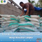 Perum Bulog Kanwil Kalimantan Tengah bekerjasama dengan Dinas Ketahanan Pangan Provinsi Kaleng mendistribusikan 8 ton be…