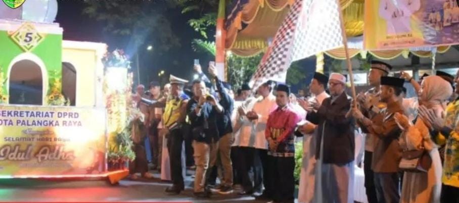 Pemko Palangka Raya Gelar Pawai Takbir Keliling Sambut Iduladha 1444 H