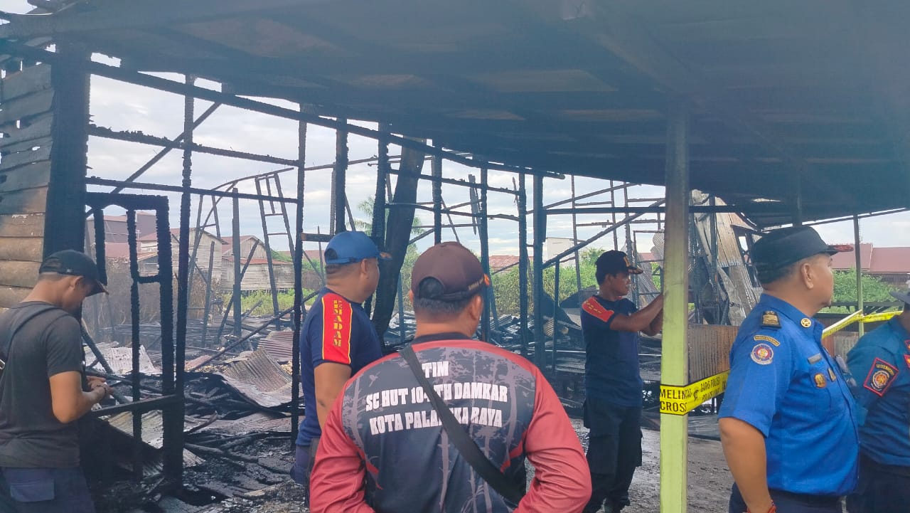 Kebakaran Di Mendawai Kembali Terjadi, Kerugian Diperkirakan Capai Ratusan Juta