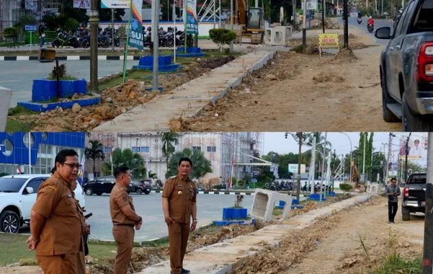 Tinjau Tiga Proyek Strategis, Bupati Barito Utara Tekankan Kualitas Dan Ketepatan Waktu